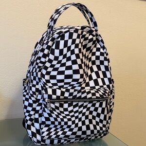 Monochrome Checkered Backpack